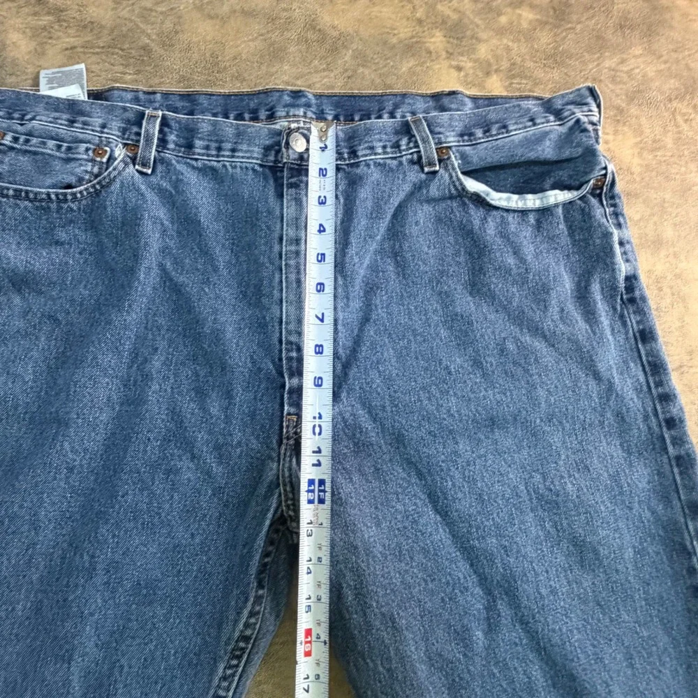 Levi's 505 Regular Fit Jeans‎ Mens 46x32 Blue Straight Leg Denim 4996